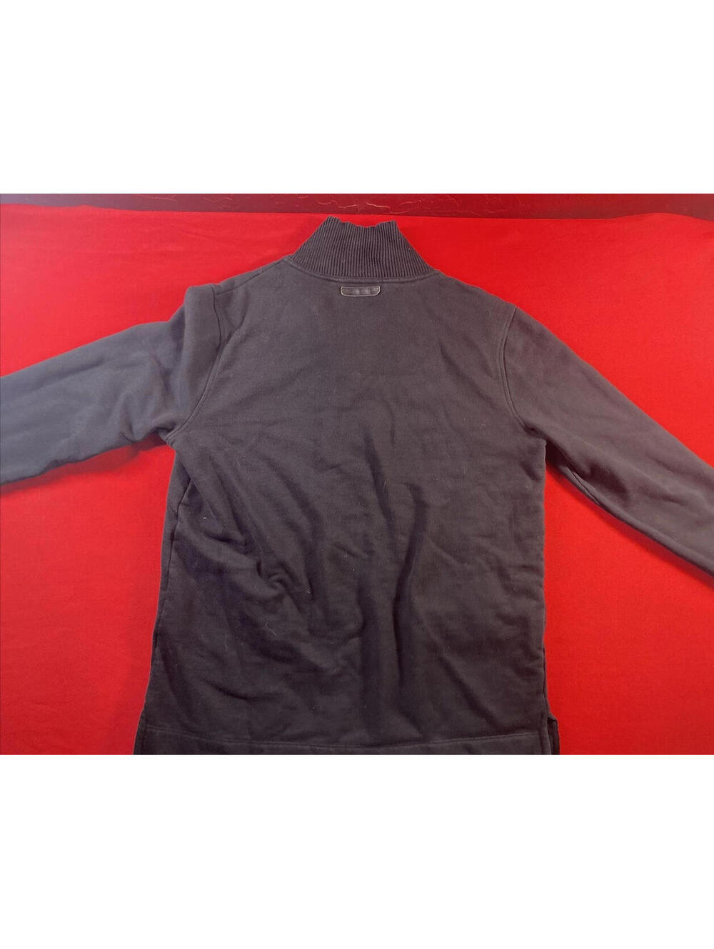Lauren Ralph Lauren Women Small Jacket Black 1/4 zip Cotton - Picture 4 of 5